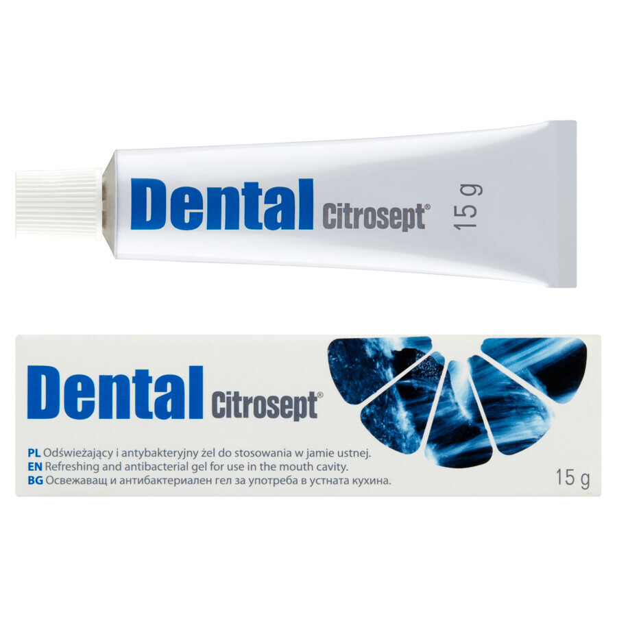 Citrosept Dental, verfrissende, antibacteriële orale gel, 15 g