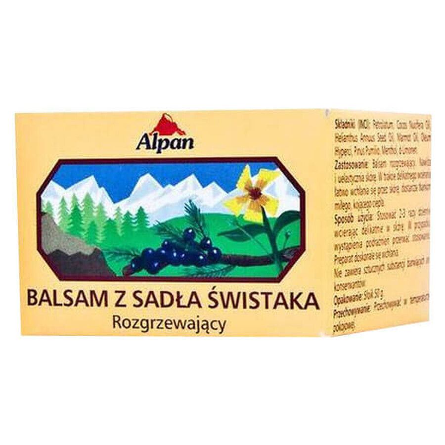 Alpan, bálsamo calentador de grasa de marmota, 50 g