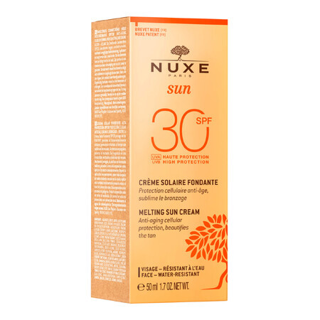 Nuxe Sun, cremă solară facială delicioasă SPF 30, 50 ml