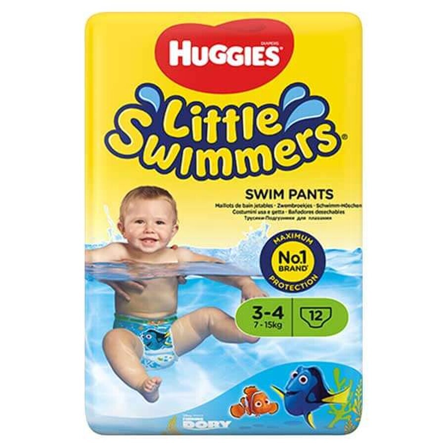 Huggies Little Swimmers, onderbroek, om te zwemmen, Where's Dory, maat 3-4, 7-15 kg, 12 stuks