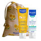 Mustela Sun set, Baby onderweg - huid met neiging tot atopie, zonnemelk, SPF 50, 40 ml + Stelatopia, gezichtscr&#232;me, 40 ml