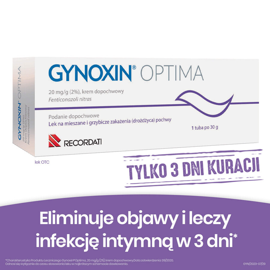 Gynoxin, 20 mg/g (2%), vaginale crème, 30 g