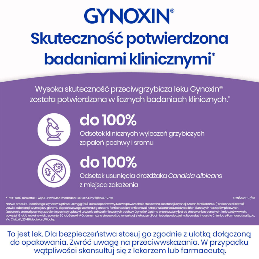 Gynoxin, 20 mg/g (2%), vaginale crème, 30 g