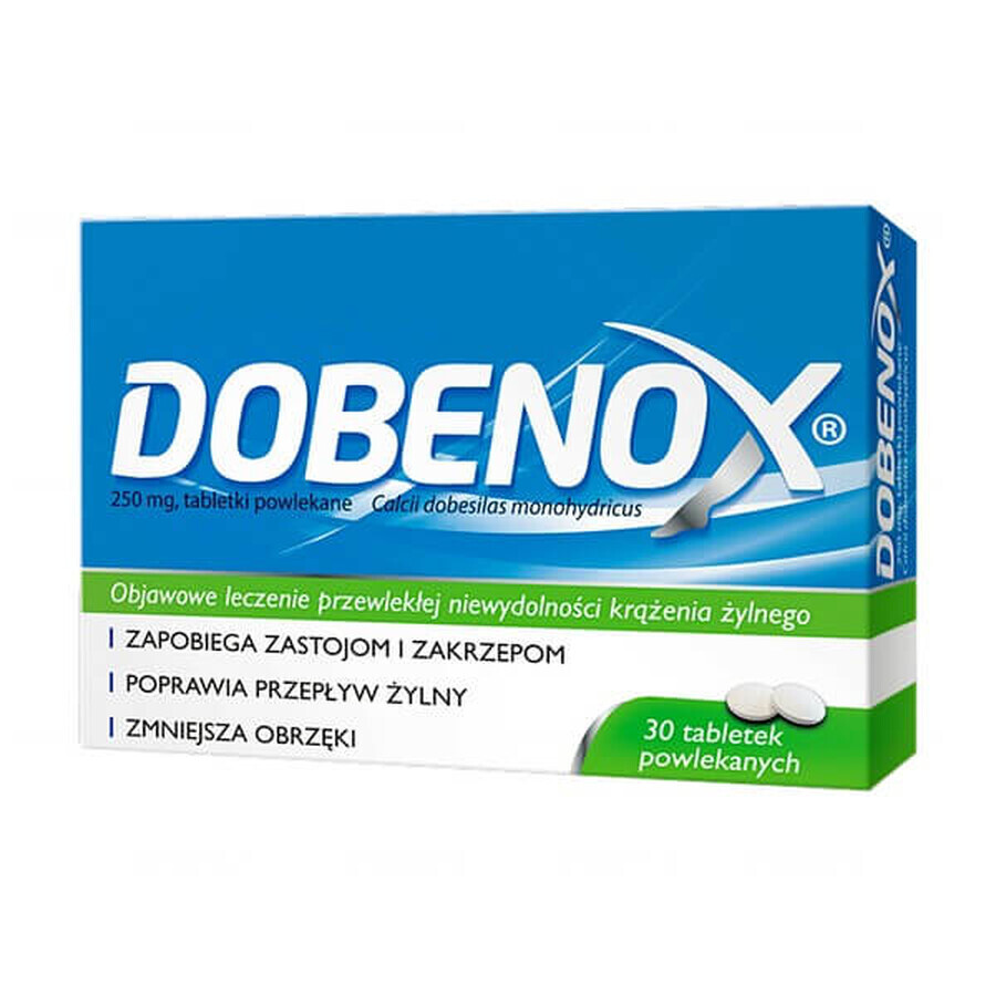 Dobenox 250 mg, 30 filmomhulde tabletten