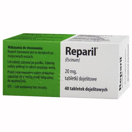 Reparil 20 mg, 40 tabletten