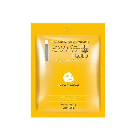 Masque pour le visage au venin d'abeille et à l'or, 25 g, Mitomo