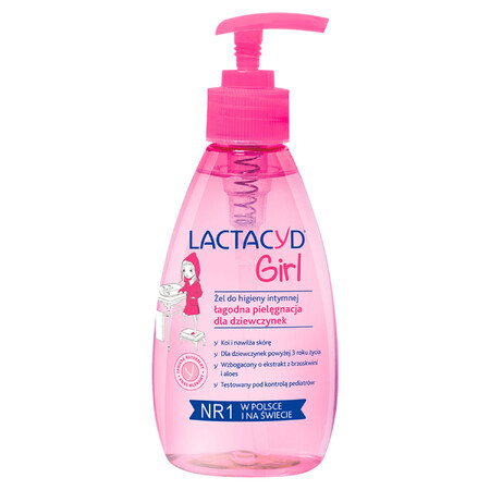 Lactacyd Girl, intieme hygiënegel voor meisjes vanaf 3 jaar, 200 ml