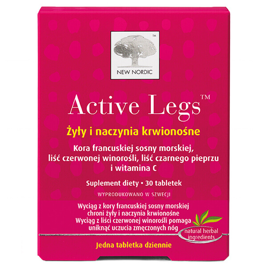 New Nordic Active Legs, 30 comprimidos