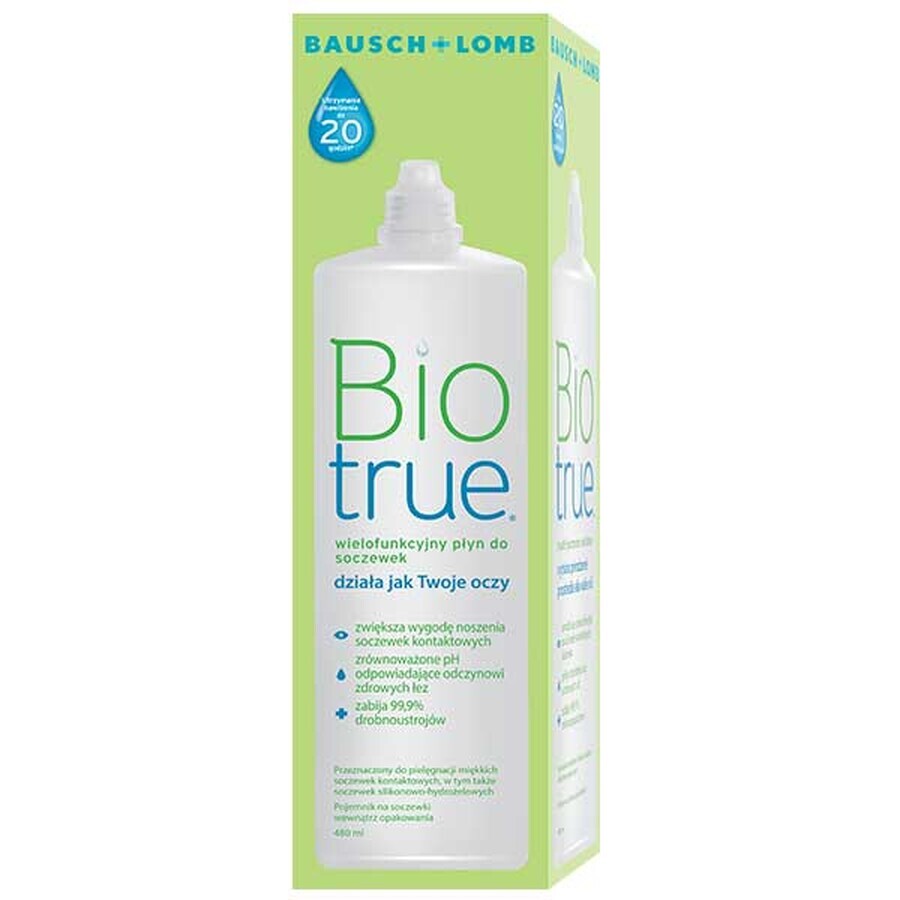 Biotrue, lenzenvloeistof, 480 ml