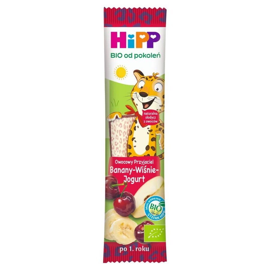 HiPP Fruit Friend, Bio reep, banaan-kers-yoghurt, na 1 jaar, 23 g