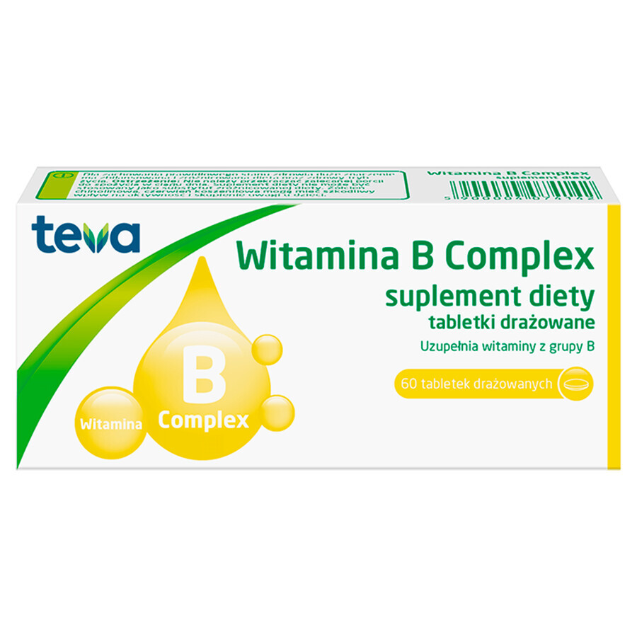 Complesso vitaminico B di Teva, 60 compresse