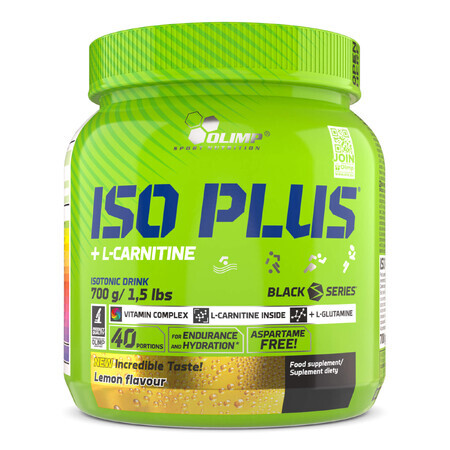 Olimp Iso Plus + L-Carnitine, citroensmaak, 700 g