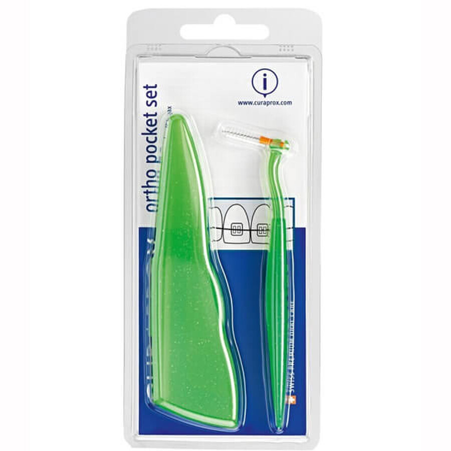 Curaprox Ortho Pocket Set, set de ortodoncia de bolsillo, 1 pieza