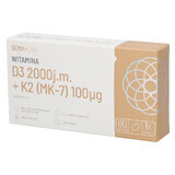 SEMA Lab Vitamin D3 2000 IU + K2 (MK-7) 100 µg, 60 soft capsules