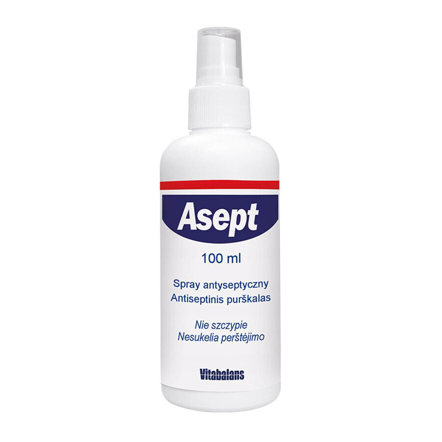 Asept Spray, disinfettante per la pelle, 100 ml