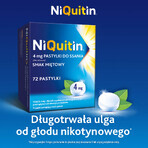 NiQuitin 4 mg, aromă de mentă piperată, 72 pastile