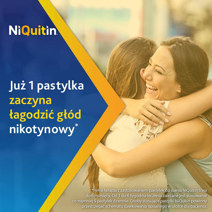 NiQuitin 4 mg, aromă de mentă piperată, 72 pastile