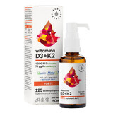 Aura Herbals Vitamina D3 4000 UI + K2 75 µg Forte, gotas, 50 ml