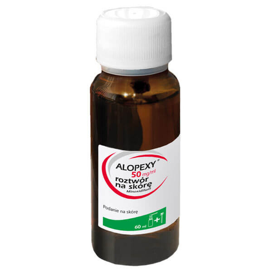 Alopexy 5% (50 mg/ml) solution for cutaneous application, 3 x 60 ml