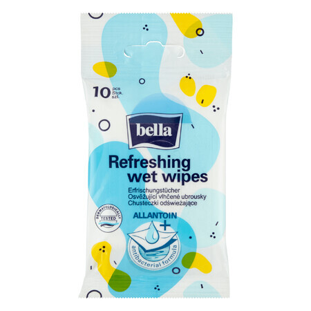 Bella, wet, refreshing wipes, 10 pcs