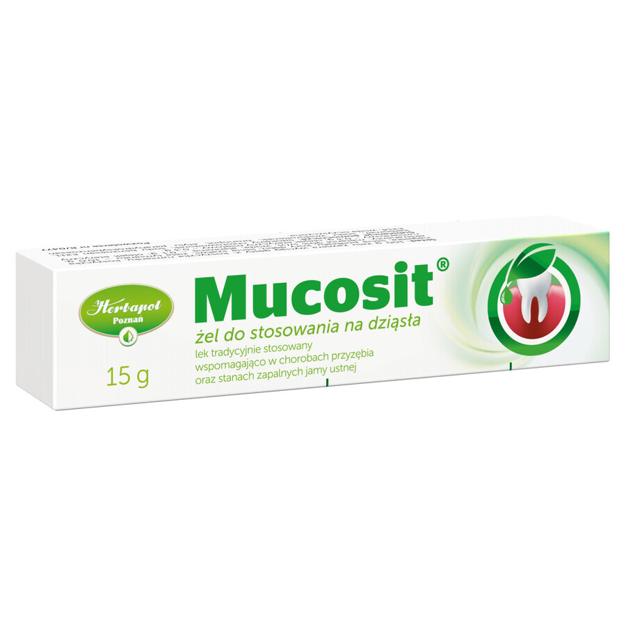 Mucosit, gomgel, 15 g