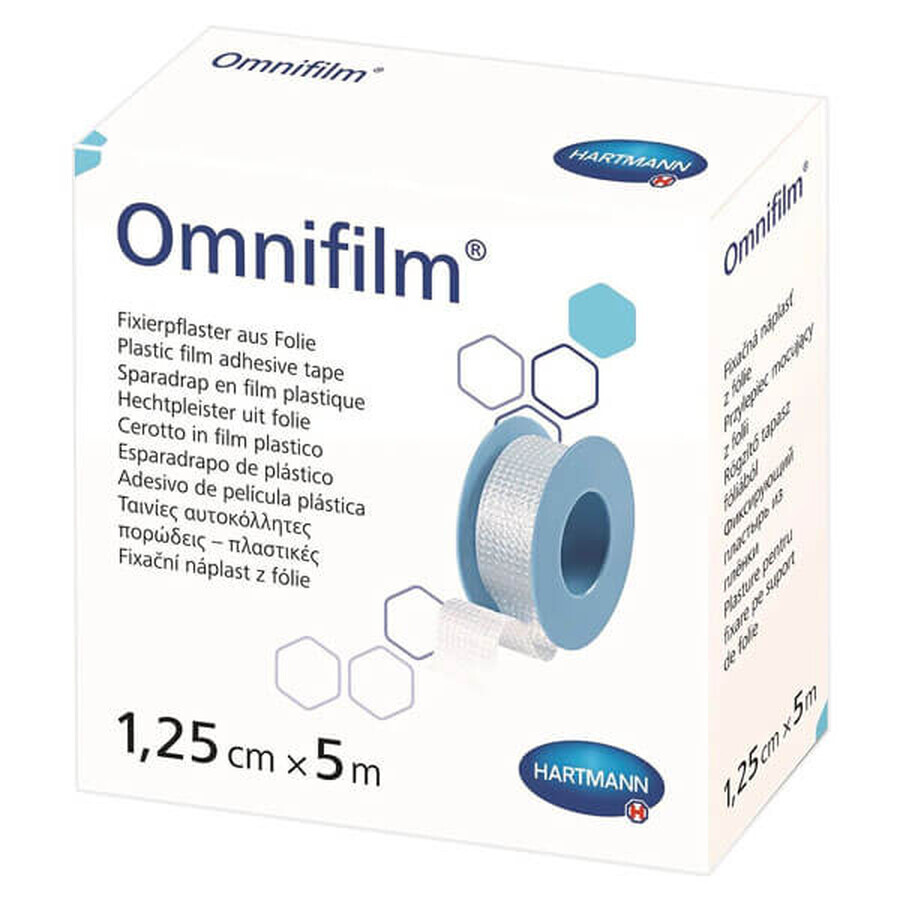 Omnifilm, película adhesiva, 1,25 cm x 5 m, 1 pieza