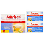 Febrisan (750 mg + 60 mg + 10 mg)/ 5 g, bruispoeder, 16 sachets