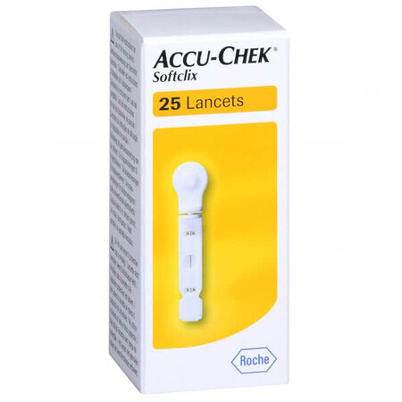 Accu-Chek Softclix, lancetten, 25 stuks