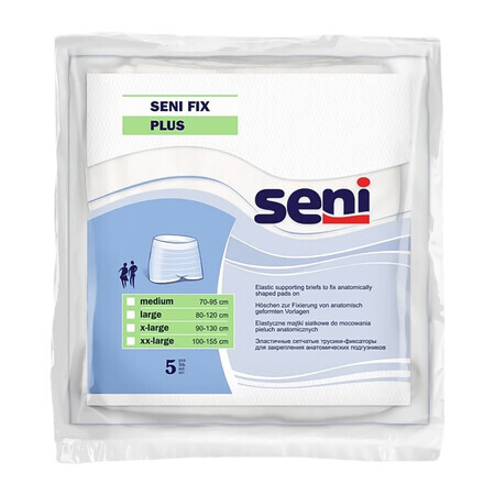 Seni Fix Plus, mesh slip, steun, maat M, 70-95 cm, 5 stuks