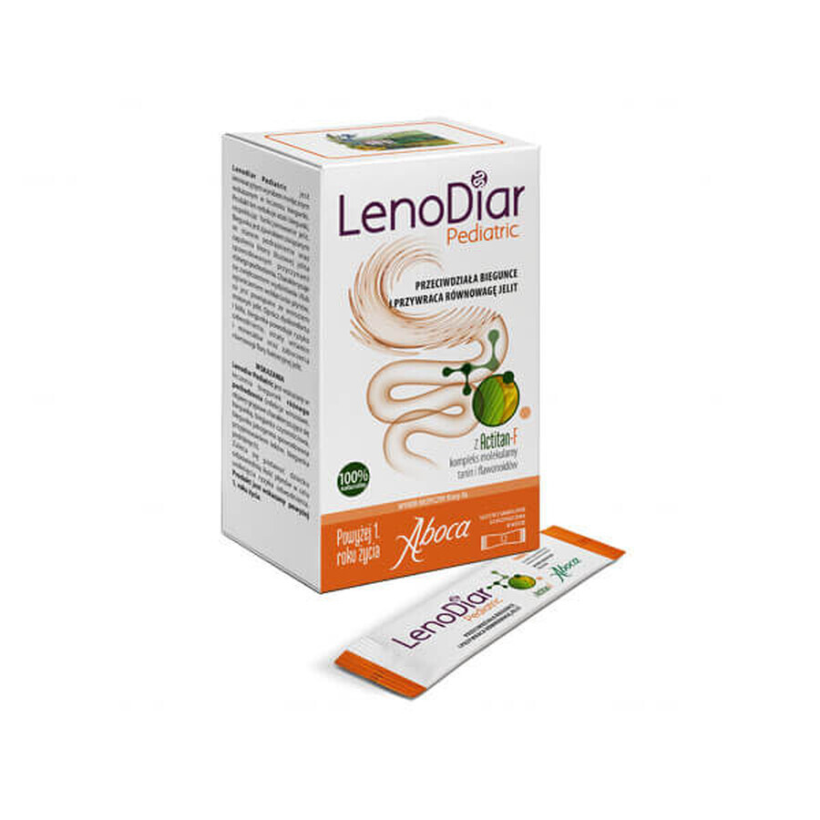 LenoDiar Pediatric, korrels meer dan 1 jaar, 2 g x 12 sachets