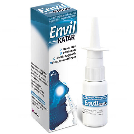 Envil Katar (1,5 mg + 2,5 mg)/ ml, neusspray, 20 ml