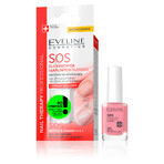 Eveline Cosmetics Nail Therapy Professional SOS, acondicionador fortalecedor para uñas quebradizas y quebradizas, 12 ml