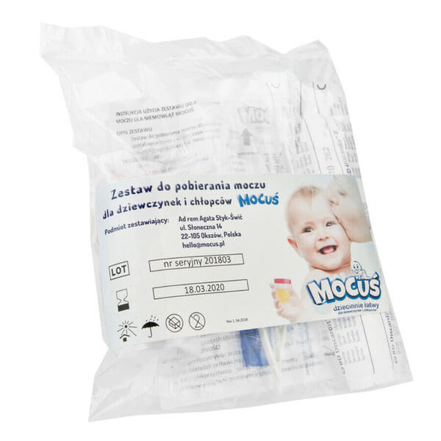 Mocus, set de recogida de orina para niñas y niños, 1 ud.