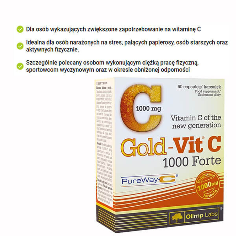 Olimp Goud-Vit C 1000 Forte, 60 capsules