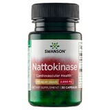 Swanson Nattokinase, nattokinase 2000 FU 100 mg, 30 cápsulas