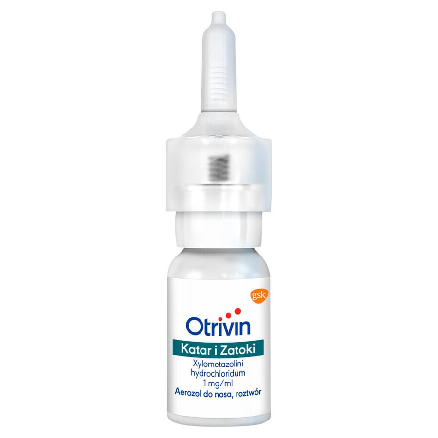 Otrivin Decongestionant nazal 1 mg/ 1 ml, spray nazal, 10 ml