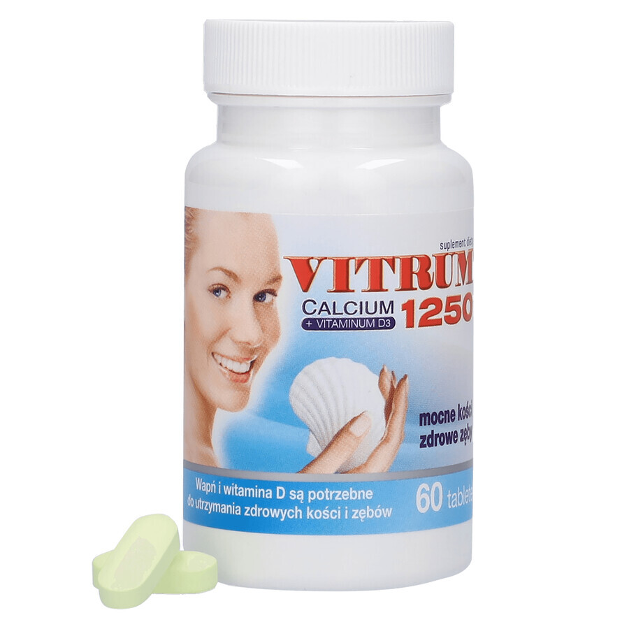 Vitrum Calcium 1250 + Vitamine D3, 60 tabletten