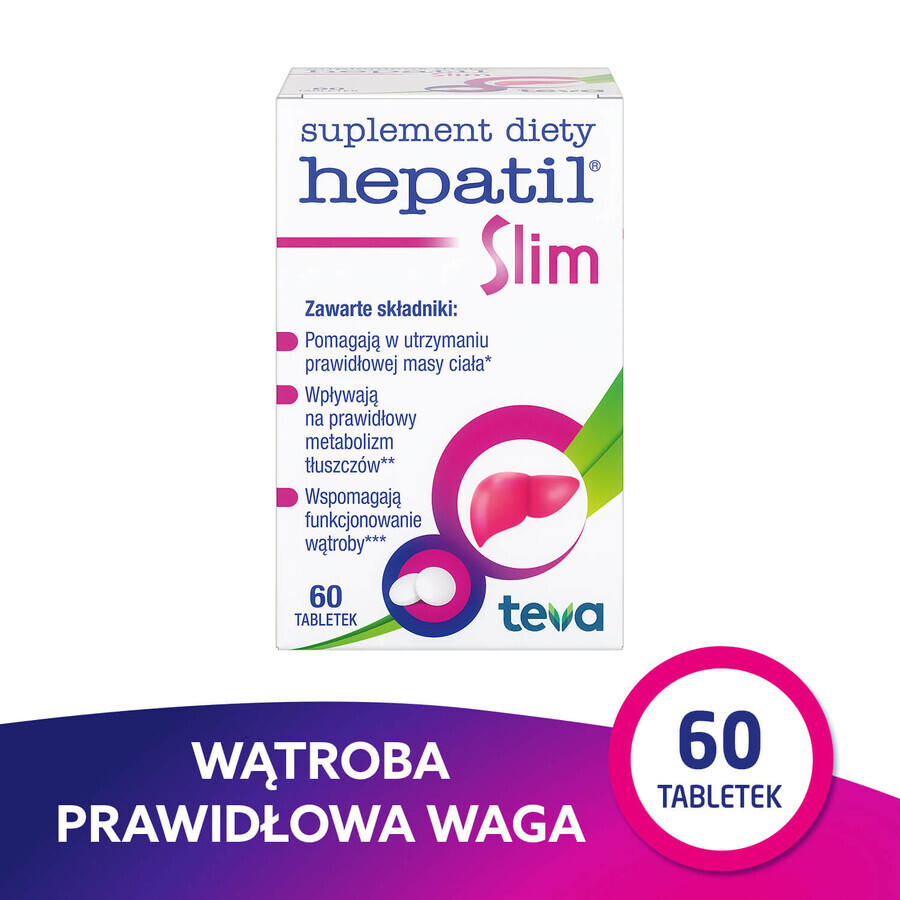 Hepatil Slim, 60 tabletten