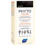 Phyto Color, hair dye, 3 dark chestnut, 50 ml