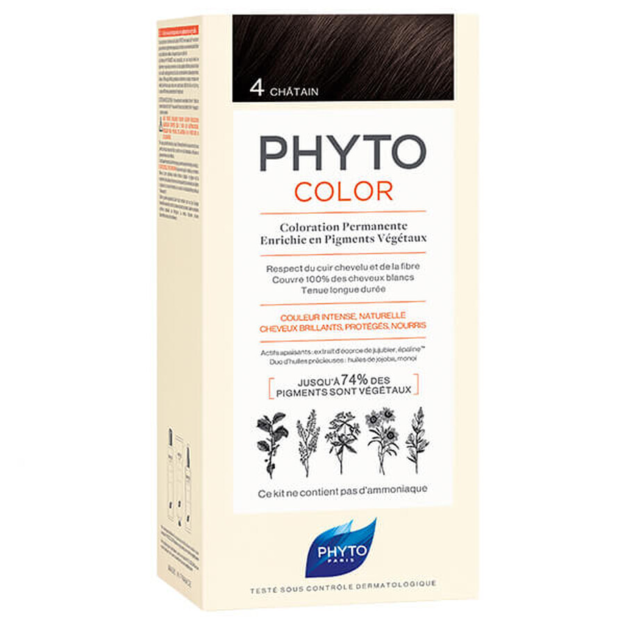 Phyto Color, hair dye, 4 chestnut, 50 ml