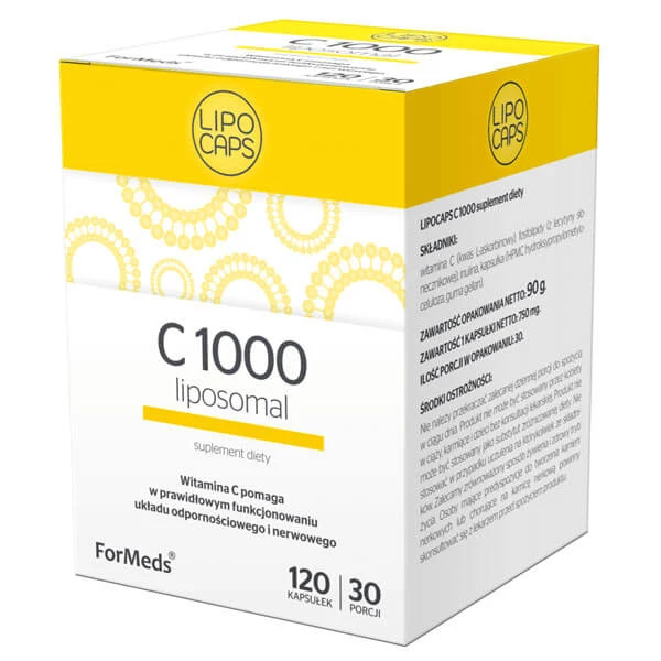 ForMeds Lipocaps C 1000 Liposomaal, vitamine C 1000 mg, 120 capsules
