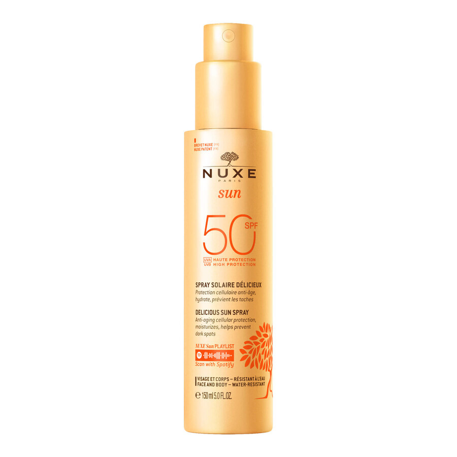 Nuxe Sun, bruiningslotion voor gezicht en lichaam, SPF 50, 150 ml