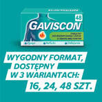 Gaviscon minttab 250 mg + 133,5 mg + 80 mg, 24 kauwtabletten