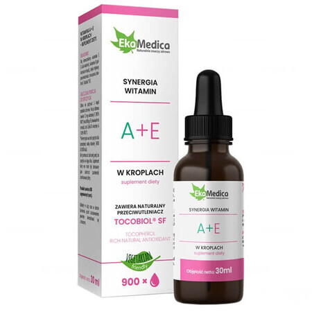 EkaMedica Synergy of vitamins A + E, drops, 30 ml