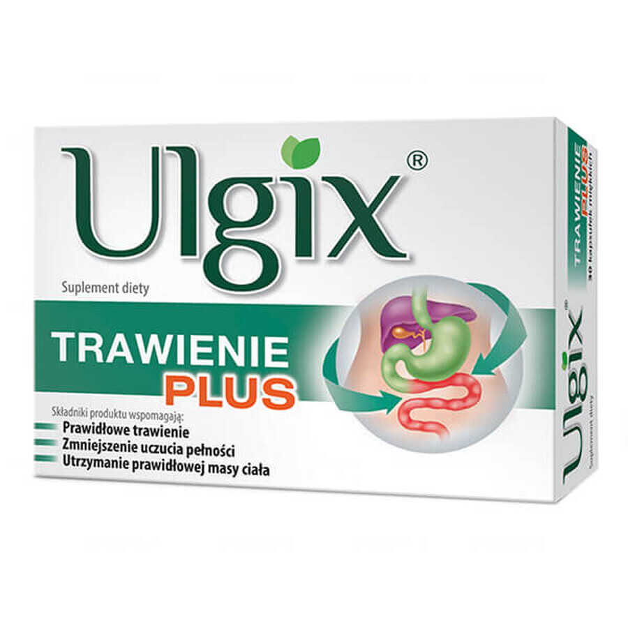 Ulgix Trawienie Plus, 30 capsules