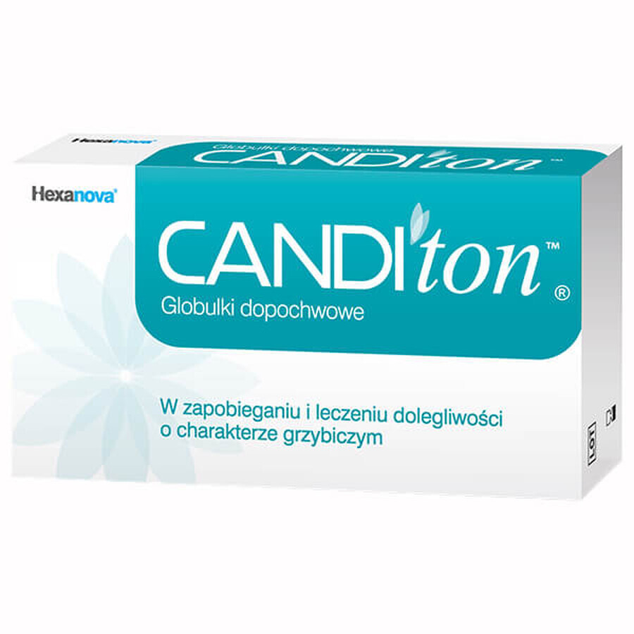 Canditon, glóbulos vaginales, 10 unidades