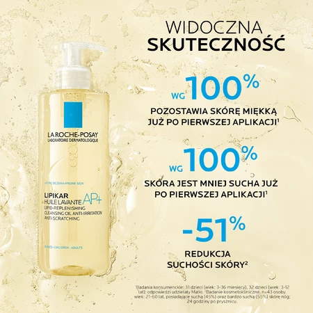 La Roche-Posay Lipikar AP+, rückfettendes Reinigungsöl, gegen Hautirritationen, 750 ml