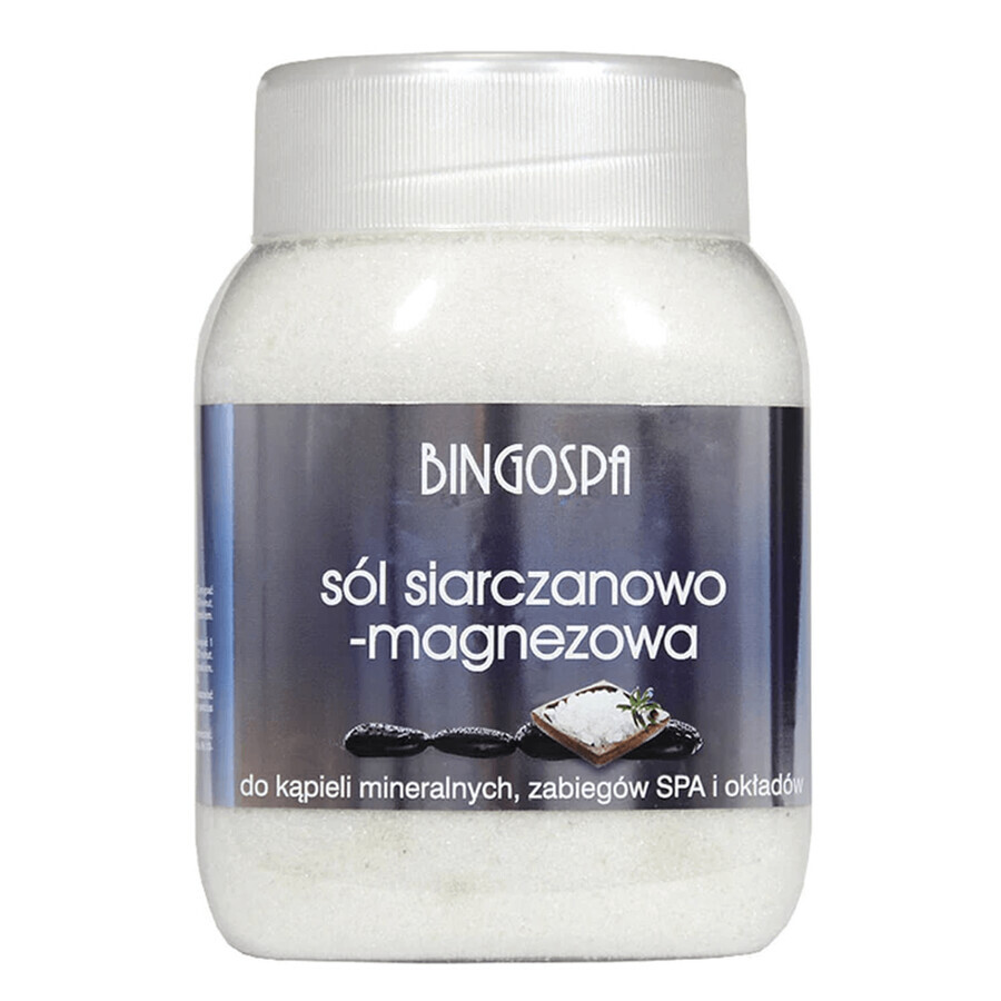 Bingospa, magnesiumsulfaatzout voor mineraalbaden, spabehandelingen en wraps, 1250 g