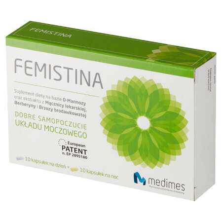 Femistina, 10 capsule de zi + 10 capsule de noapte