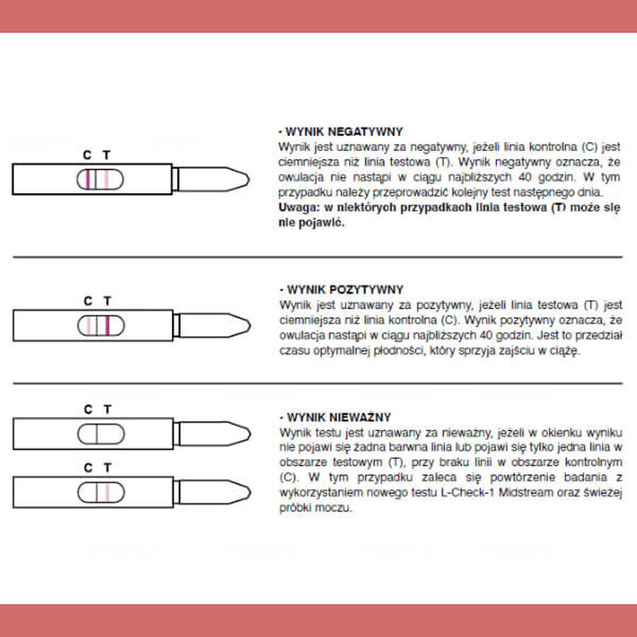 Test di ovulazione L-Check-1 Midstream, confezione da 1 (5 test)